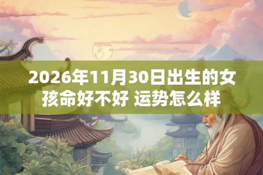 2026年11月30日出生的女孩命好不好 运势怎么样 2026年11月30日出生的女孩命好不好 运势怎么样