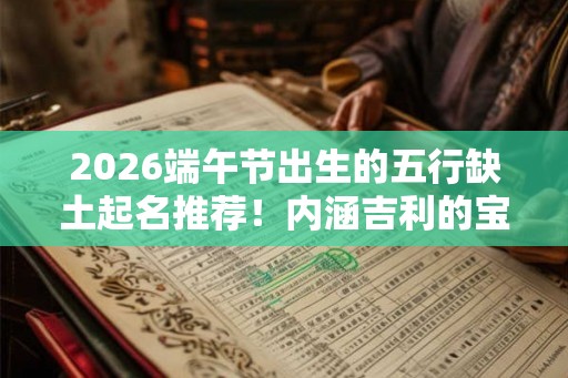 2026端午节出生的五行缺土起名推荐！内涵吉利的宝宝名字