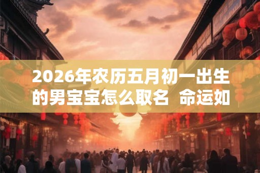 2026年农历五月初一出生的男宝宝怎么取名  命运如何