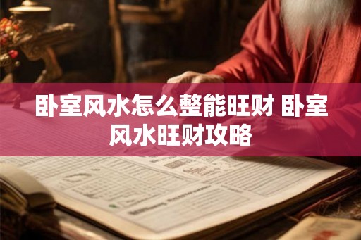 卧室风水怎么整能旺财 卧室风水旺财攻略