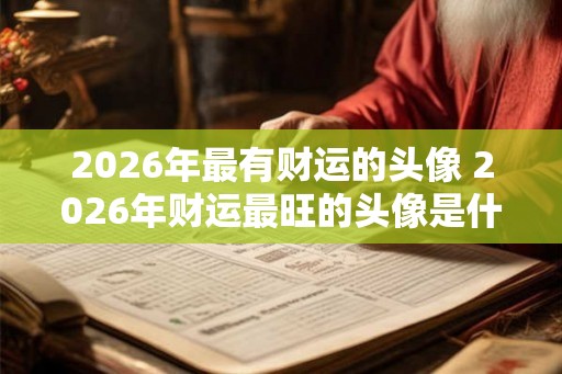 2026年最有财运的头像 2026年财运最旺的头像是什么