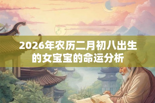 2026年农历二月初八出生的女宝宝的命运分析