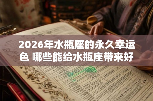 2026年水瓶座的永久幸运色 哪些能给水瓶座带来好运 2026年水瓶座的永久幸运色 哪些能给水瓶座带来好运