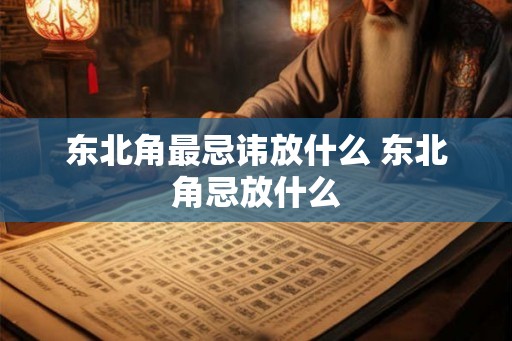 东北角最忌讳放什么 东北角忌放什么 东北角最忌讳放什么 东北角忌放什么