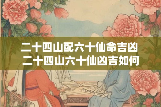 二十四山配六十仙命吉凶 二十四山六十仙凶吉如何
