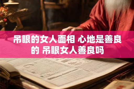 吊眼的女人面相 心地是善良的 吊眼女人善良吗