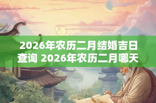 2026年农历二月结婚吉日查询 2026年农历二月哪天结婚最好 2026年农历二月结婚吉日查询 2026年农历二月哪天结婚最好