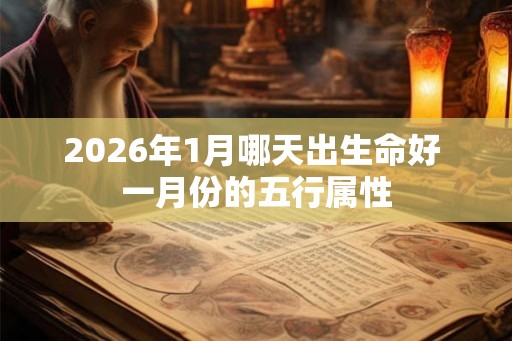 2026年1月哪天出生命好 一月份的五行属性