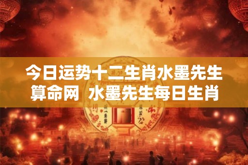今日运势十二生肖水墨先生算命网  水墨先生每日生肖运势查询