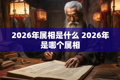 2026年属相是什么 2026年是哪个属相