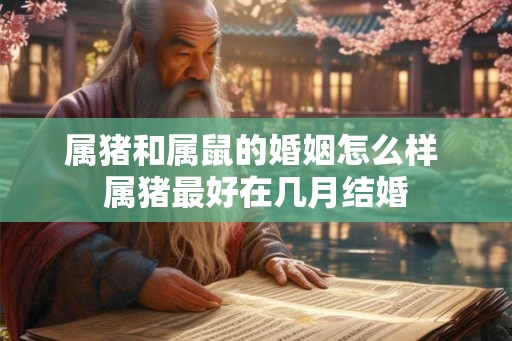属猪和属鼠的婚姻怎么样 属猪最好在几月结婚
