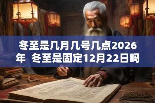 冬至是几月几号几点2026年 冬至是固定12月22日吗 冬至是几月几号几点2026年 冬至是固定12月22日吗