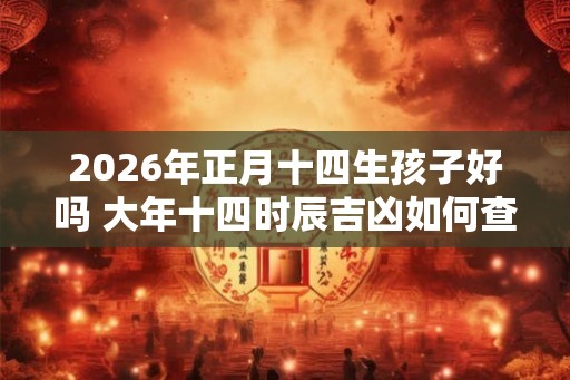 2026年正月十四生孩子好吗 大年十四时辰吉凶如何查询