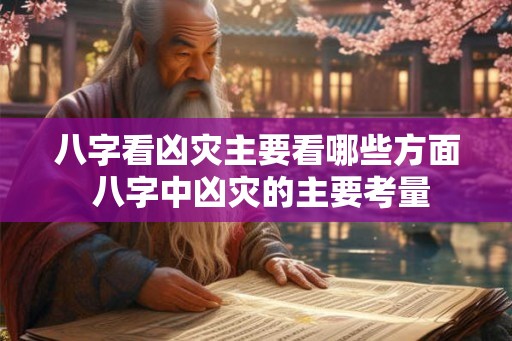八字看凶灾主要看哪些方面 八字中凶灾的主要考量