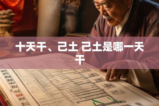 十天干、己土 己土是哪一天干