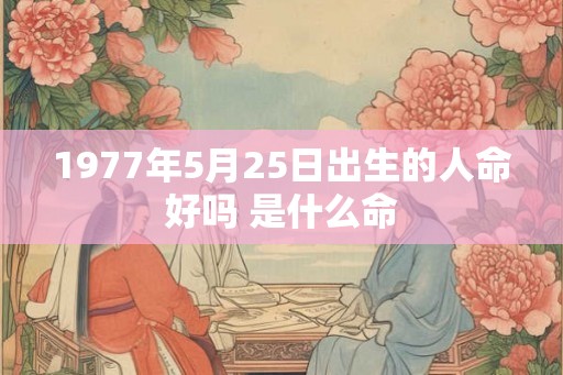 1977年5月25日出生的人命好吗 是什么命