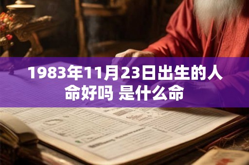 1983年11月23日出生的人命好吗 是什么命