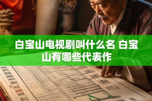 白宝山电视剧叫什么名 白宝山有哪些代表作