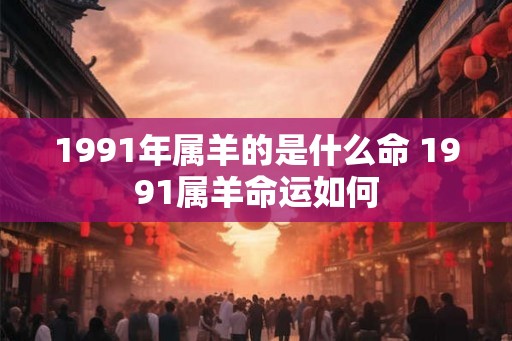 1991年属羊的是什么命 1991属羊命运如何