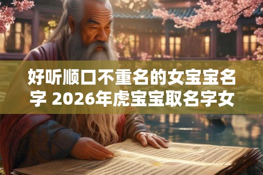 好听顺口不重名的女宝宝名字 2026年虎宝宝取名字女孩方法