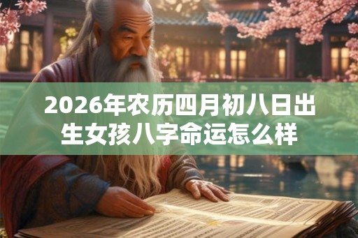 2026年农历四月初八日出生女孩八字命运怎么样
