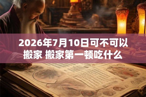 2026年7月10日可不可以搬家 搬家第一顿吃什么 2026年7月10日可不可以搬家 搬家第一顿吃什么
