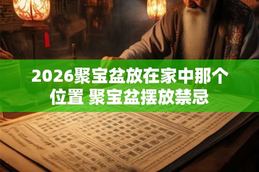 2026聚宝盆放在家中那个位置 聚宝盆摆放禁忌