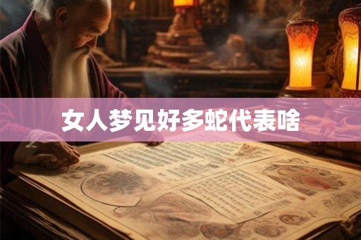 女人梦见好多蛇代表啥
