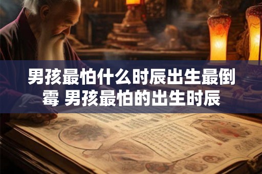 男孩最怕什么时辰出生最倒霉 男孩最怕的出生时辰