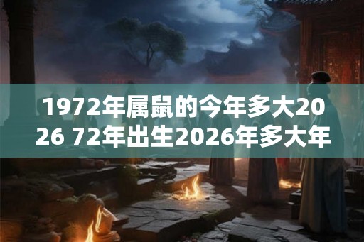 1972年属鼠的今年多大2026 72年出生2026年多大年龄