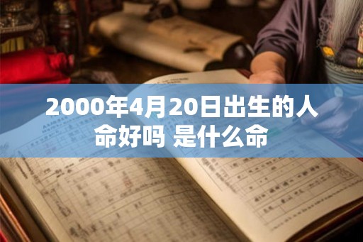 2000年4月20日出生的人命好吗 是什么命
