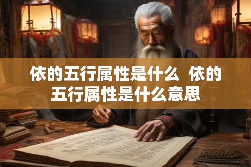 依的五行属性是什么 依的五行属性是什么意思 依的五行属性是什么 依的五行属性是什么意思