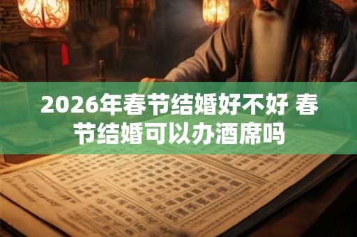2026年春节结婚好不好 春节结婚可以办酒席吗 2026年春节结婚好不好 春节结婚可以办酒席吗