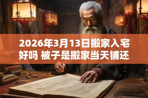 2026年3月13日搬家入宅好吗 被子是搬家当天铺还是前一天 2026年3月13日搬家入宅好吗 被子是搬家当天铺还是前一天