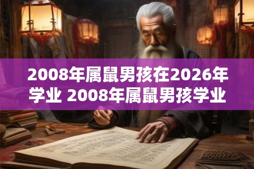 2008年属鼠男孩在2026年学业 2008年属鼠男孩学业2026年如何