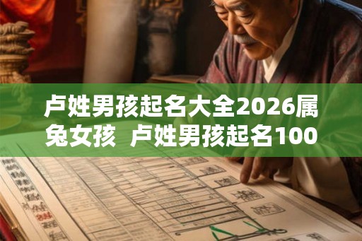 卢姓男孩起名大全2026属兔女孩 卢姓男孩起名100分 卢姓男孩起名大全2026属兔女孩 卢姓男孩起名100分
