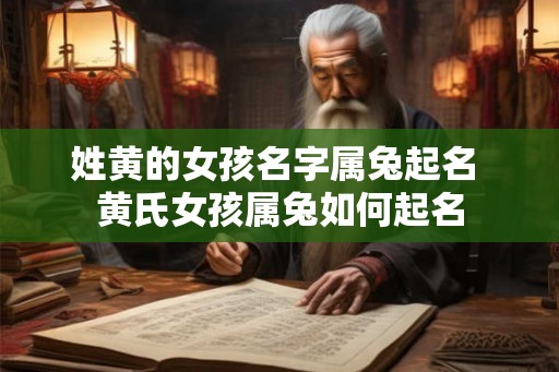 姓黄的女孩名字属兔起名 黄氏女孩属兔如何起名
