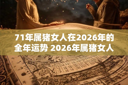 71年属猪女人在2026年的全年运势 2026年属猪女人运势如何