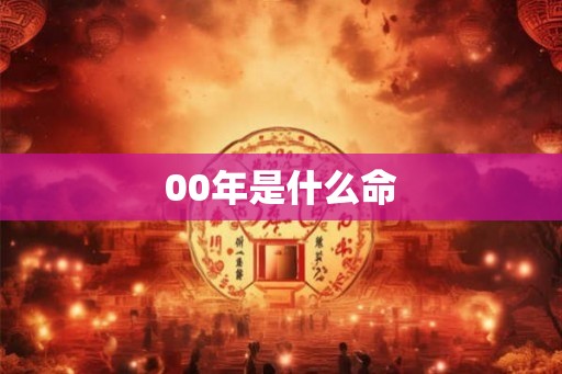 00年是什么命