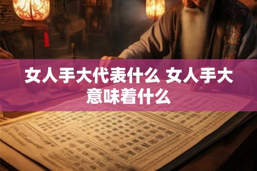 女人手大代表什么 女人手大意味着什么 女人手大代表什么 女人手大意味着什么