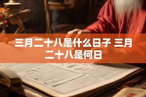三月二十八是什么日子 三月二十八是何日