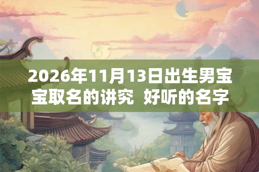 2026年11月13日出生男宝宝取名的讲究 好听的名字大全 2026年11月13日出生男宝宝取名的讲究 好听的名字大全