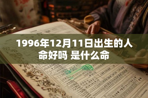 1996年12月11日出生的人命好吗 是什么命 1996年12月11日出生的人命好吗 是什么命