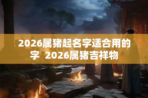 2026属猪起名字适合用的字  2026属猪吉祥物