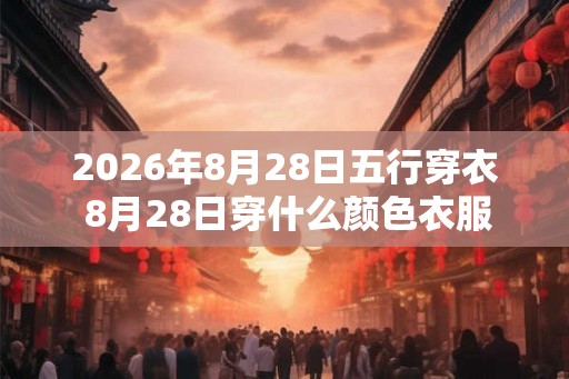 2026年8月28日五行穿衣 8月28日穿什么颜色衣服