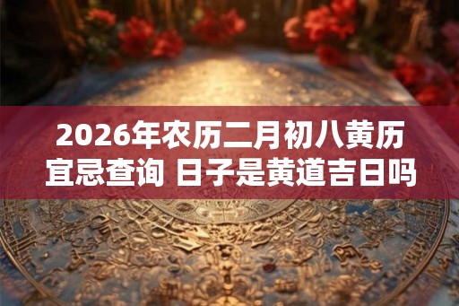 2026年农历二月初八黄历宜忌查询 日子是黄道吉日吗