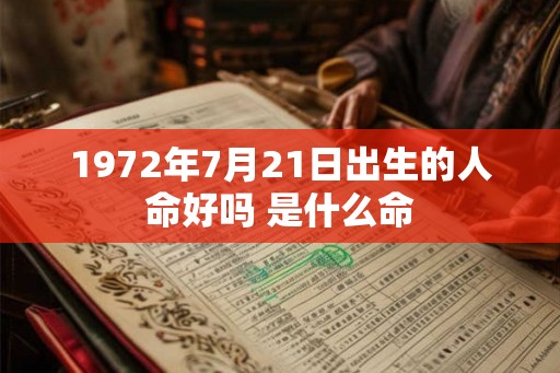 1972年7月21日出生的人命好吗 是什么命