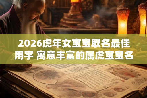 2026虎年女宝宝取名最佳用字 寓意丰富的属虎宝宝名字