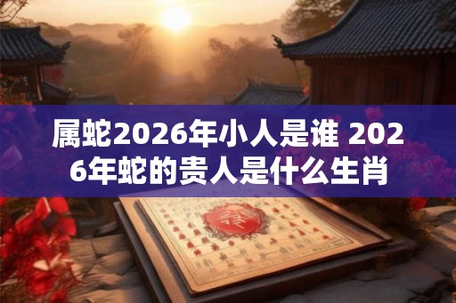 属蛇2026年小人是谁 2026年蛇的贵人是什么生肖