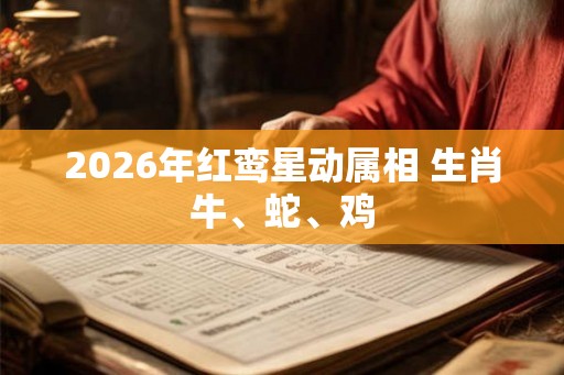 2026年红鸾星动属相 生肖牛、蛇、鸡 2026年红鸾星动属相 生肖牛、蛇、鸡